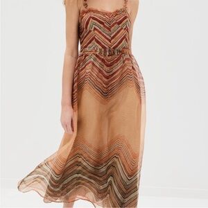 NWT Ulla Johnson Women's Gisele Dress In Tierra Size 4- gorgeous designer dress